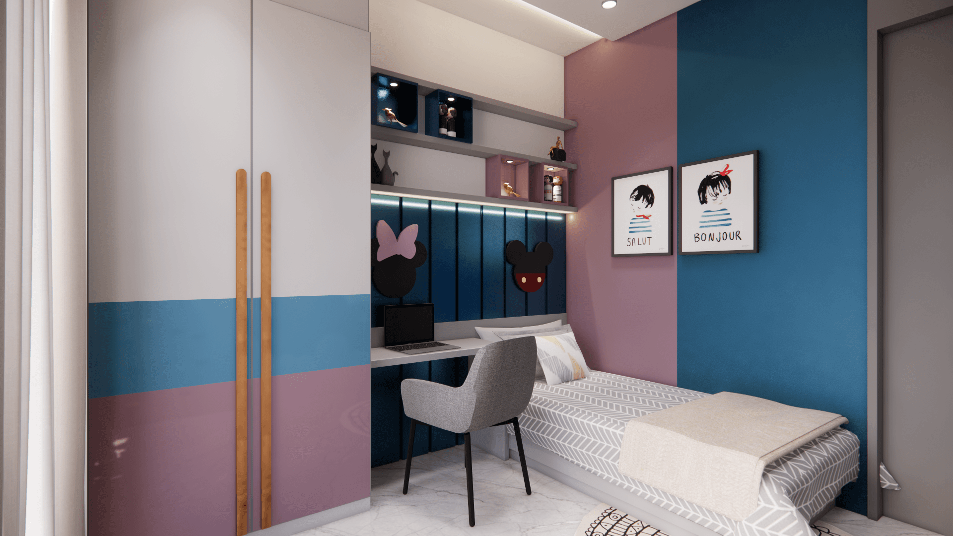 Serene and Smart Kids Bedroom 4